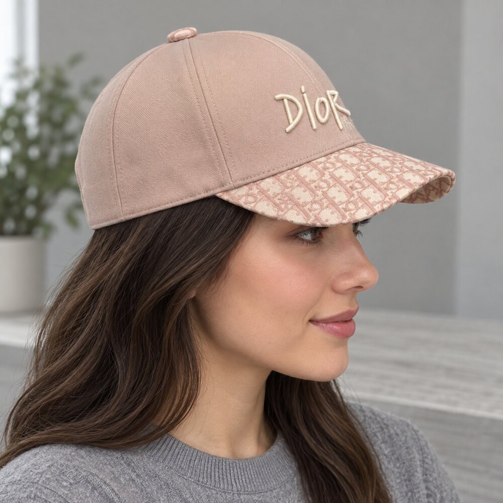 Dior Pink Jacquard Baseball Cap - Picture 3 of 6